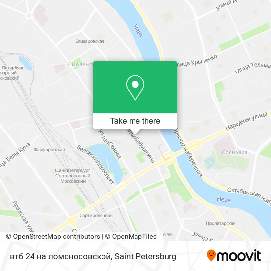 втб 24 на ломоносовской map