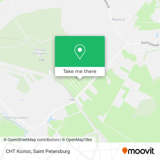 СНТ Колос map