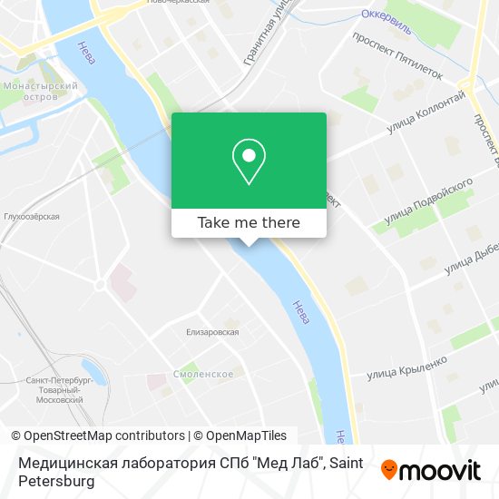 Медицинская лаборатория СПб "Мед Лаб" map