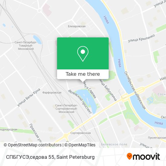 СПБГУСЭ,седова 55 map