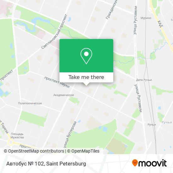 Автобус № 102 map