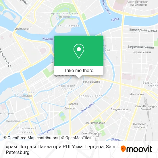храм Петра и Павла при РПГУ им. Герцена map