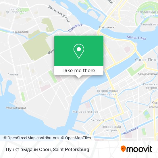 Пункт выдачи Озон map