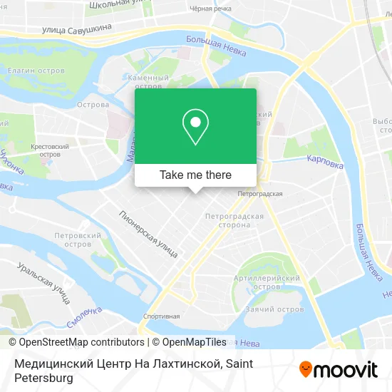 Медицинский Центр На Лахтинской map