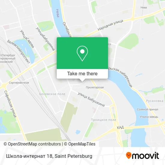 Школа-интернат 18 map