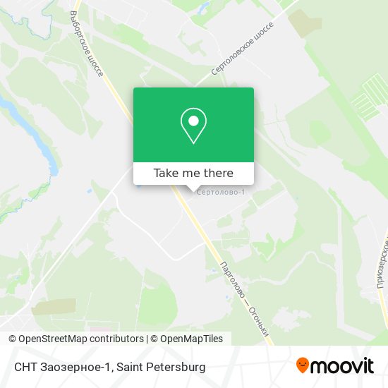 СНТ Заозерное-1 map