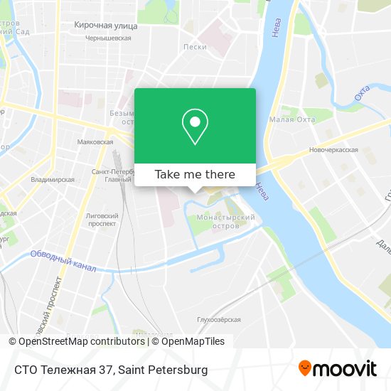 СТО Тележная 37 map