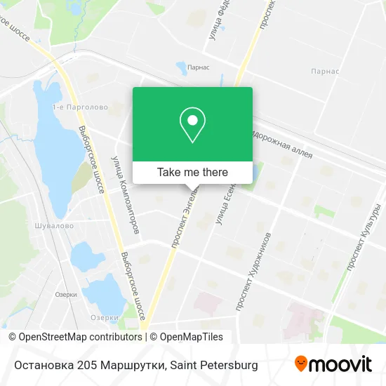 Остановка 205 Маршрутки map