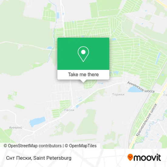 Снт Пески map