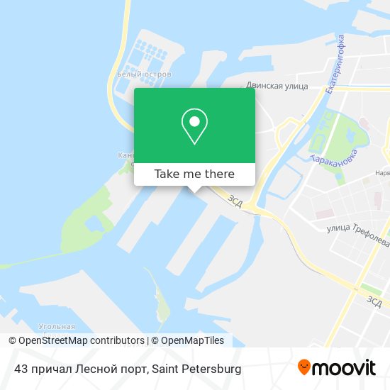 43 причал Лесной порт map