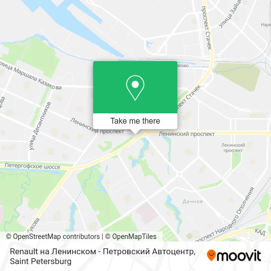 Renault на Ленинском - Петровский Автоцентр map