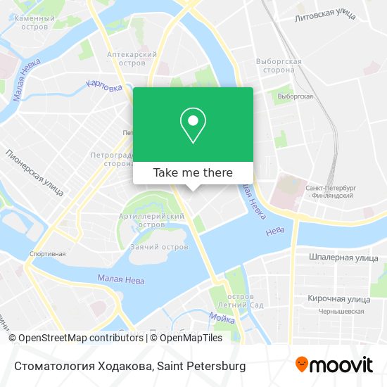 Стоматология Ходакова map