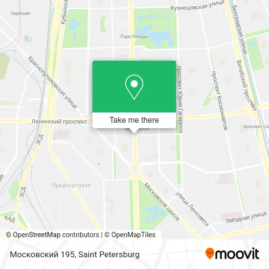 Московский 195 map