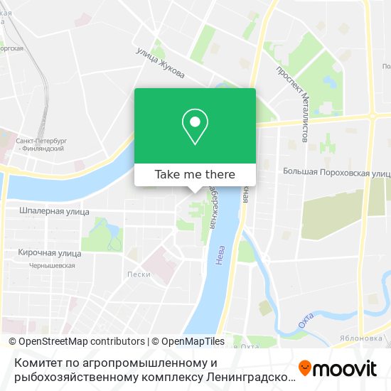 Комитет по агропромышленному и рыбохозяйственному комплексу Ленинградской области map