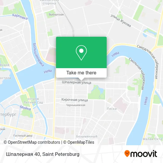 Шпалерная 40 map