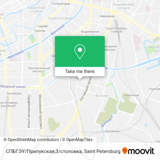 СПБГЭУ/Прилукская,3/столовка map