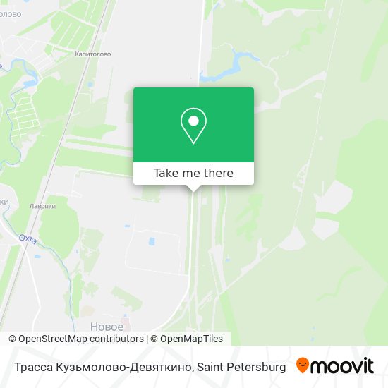 Трасса Кузьмолово-Девяткино map
