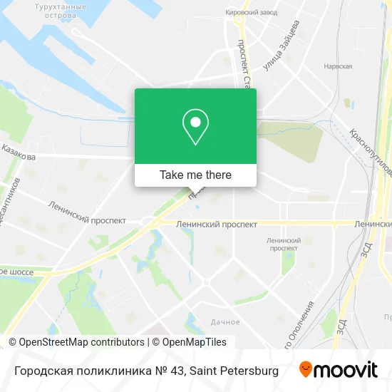 Городская поликлиника № 43 map