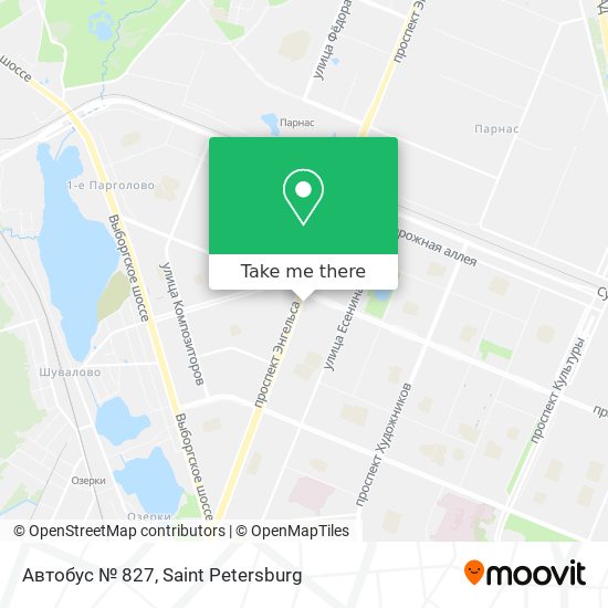Автобус № 827 map