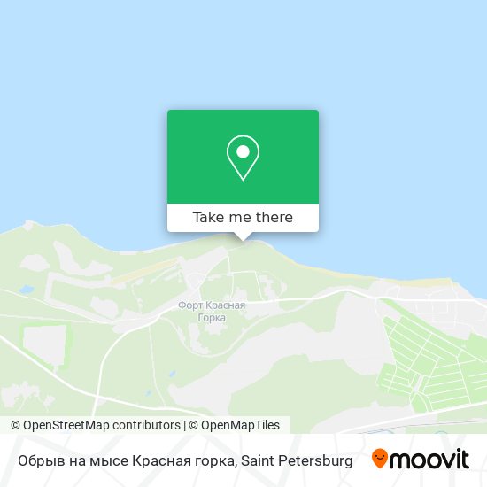 Обрыв на мысе Красная горка map