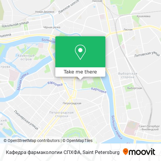 Кафедра фармакологии СПХФА map