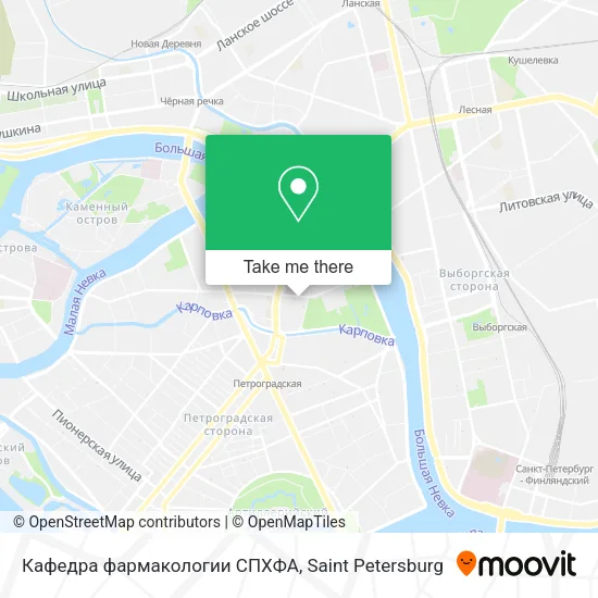 Кафедра фармакологии СПХФА map