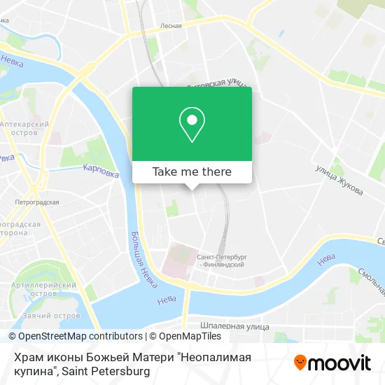 Храм иконы Божьей Матери "Неопалимая купина" map