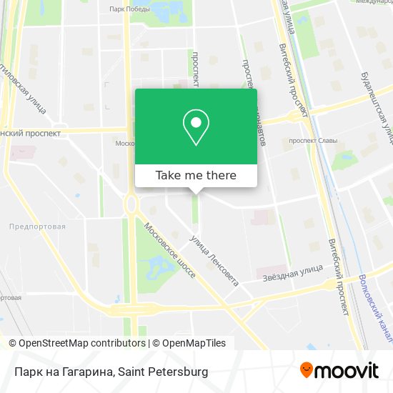Парк на Гагарина map