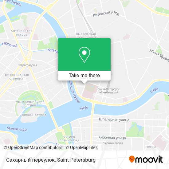 Сахарный переулок map