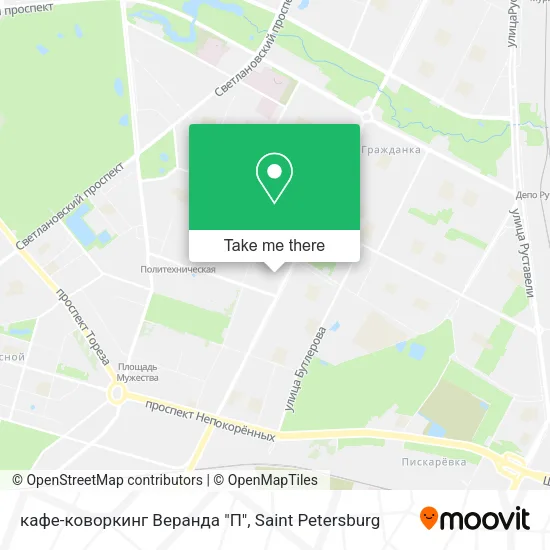 кафе-коворкинг Веранда "П" map