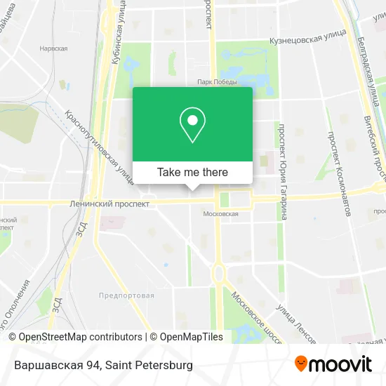 Варшавская 94 map
