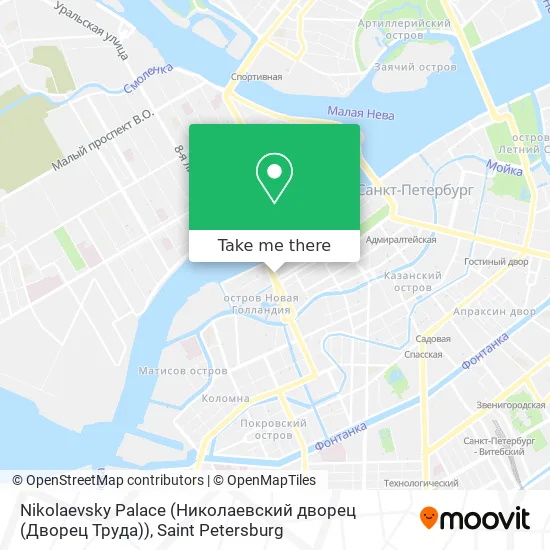 Nikolaevsky Palace (Николаевский дворец (Дворец Труда)) map