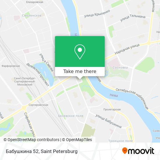 Бабушкина 52 map