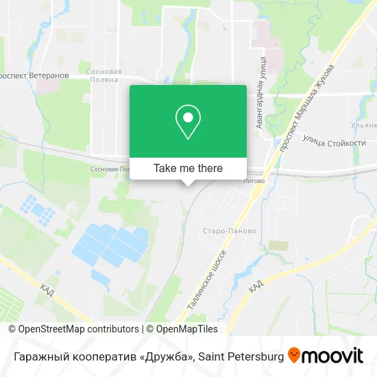 Гаражный кооператив «Дружба» map