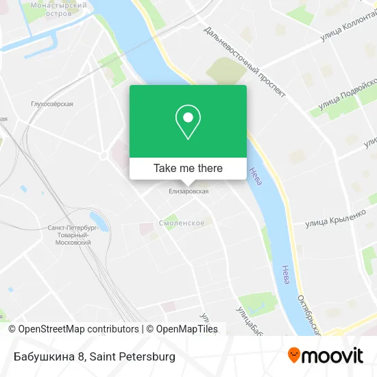 Бабушкина 8 map