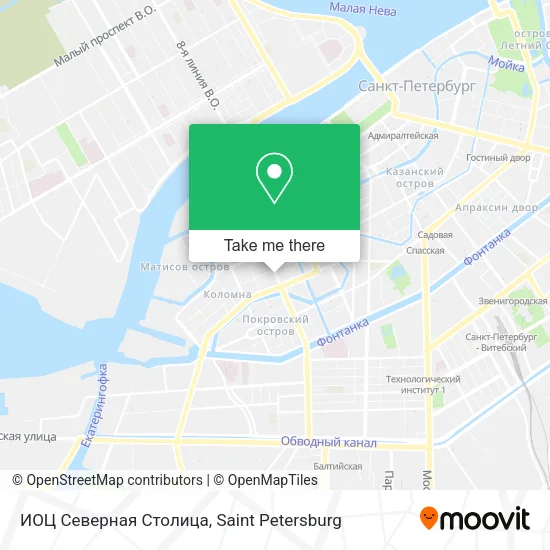 ИОЦ Северная Столица map