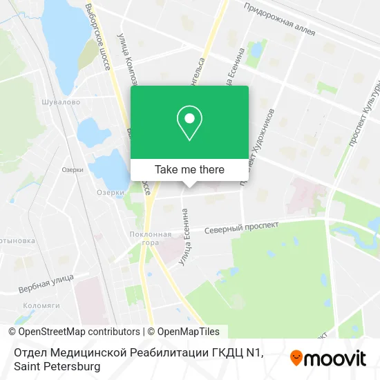 Отдел Медицинской Реабилитации ГКДЦ N1 map