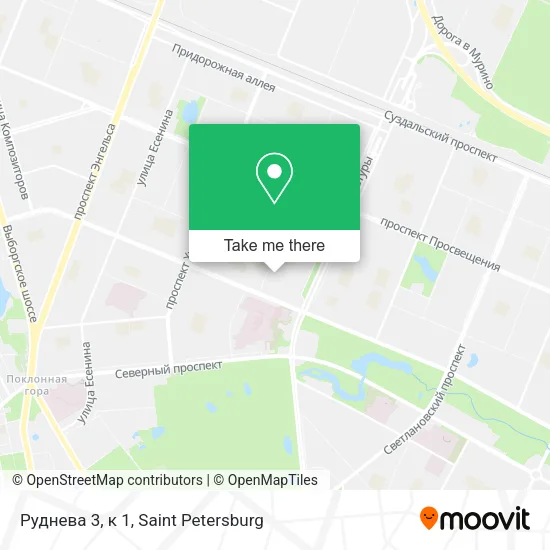 Руднева 3, к 1 map