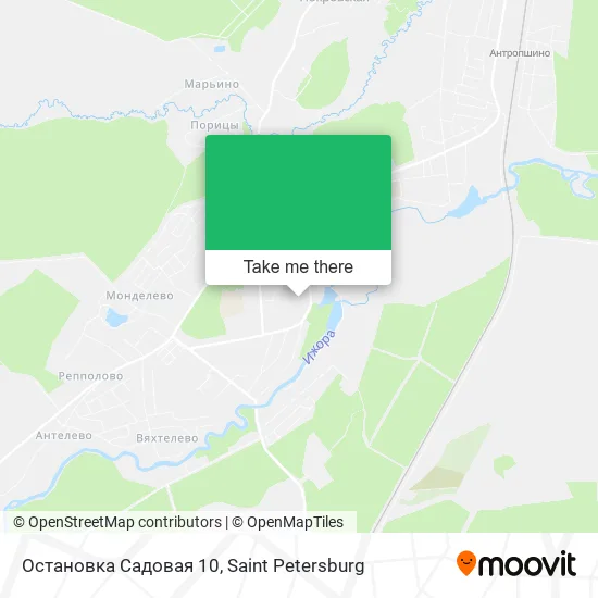 Остановка Садовая 10 map