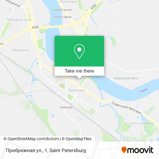 Прибрежная ул., 1 map