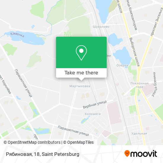 Рябиновая, 18 map