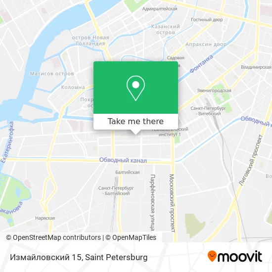 Измайловский 15 map