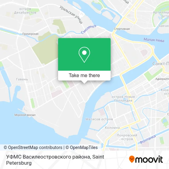 УФМС Василеостровского района map