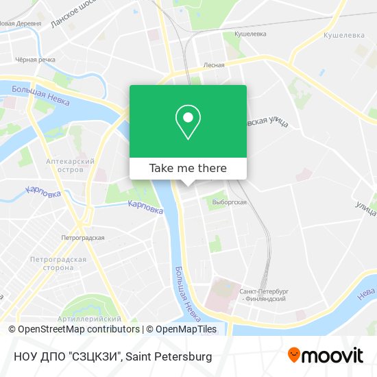 НОУ ДПО "СЗЦКЗИ" map