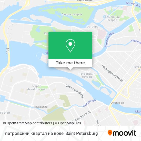 петровский квартал на воде map