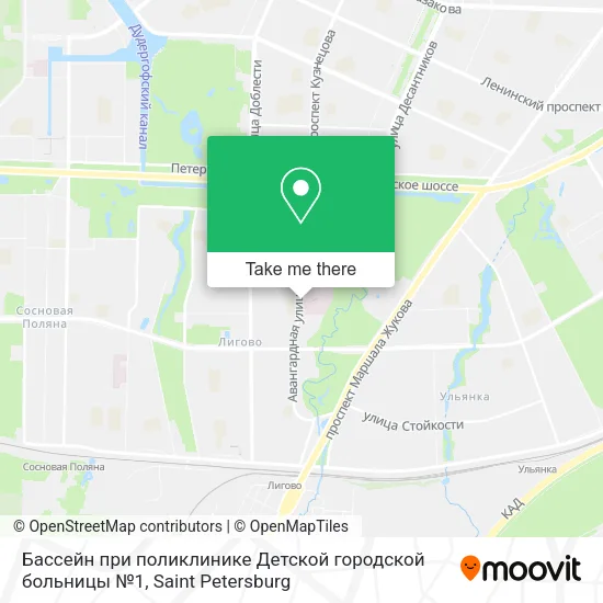 Бассейн при поликлинике Детской городской больницы №1 map