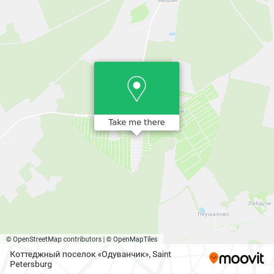 Коттеджный поселок «Одуванчик» map