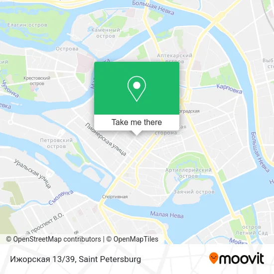 Ижорская 13/39 map