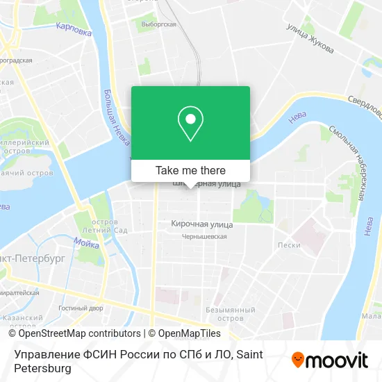 Управление ФСИН России по СПб и ЛО map