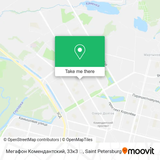 Мегафон Комендантский, 33к3 😁 map
